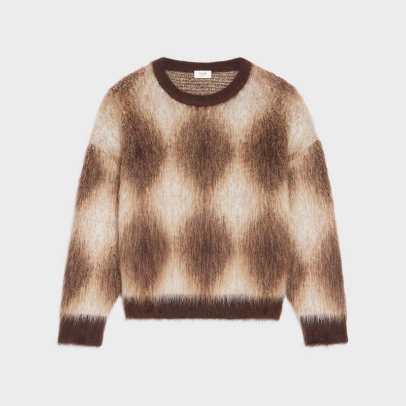 CROPPED BOXY SWEATER IN BRUSHED MOHAIR 1