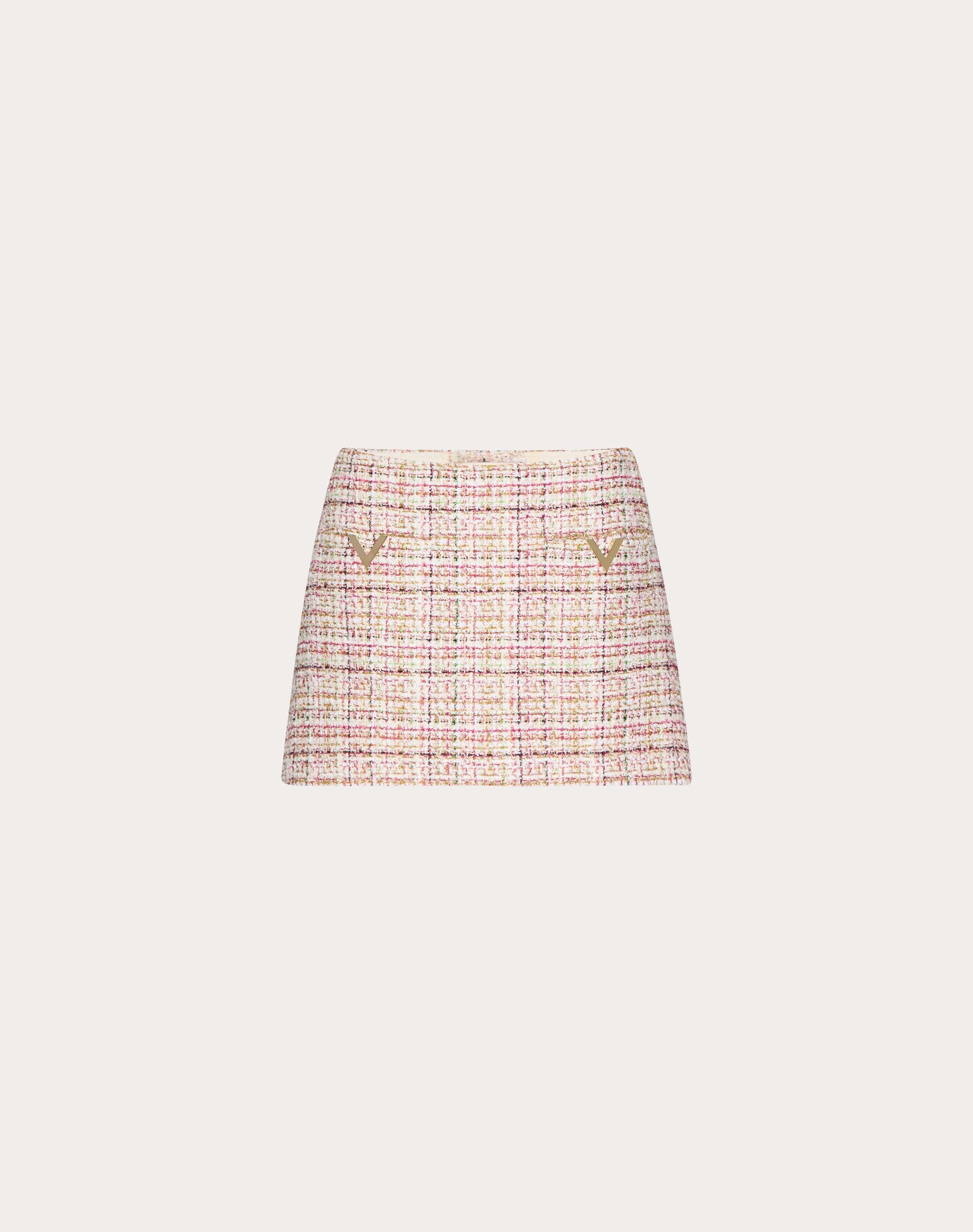 GLAZE TWEED LIGHT SKIRT - 1