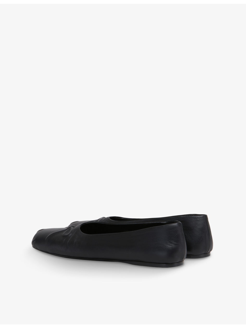 Dancer square-toe leather ballerina flats - 4