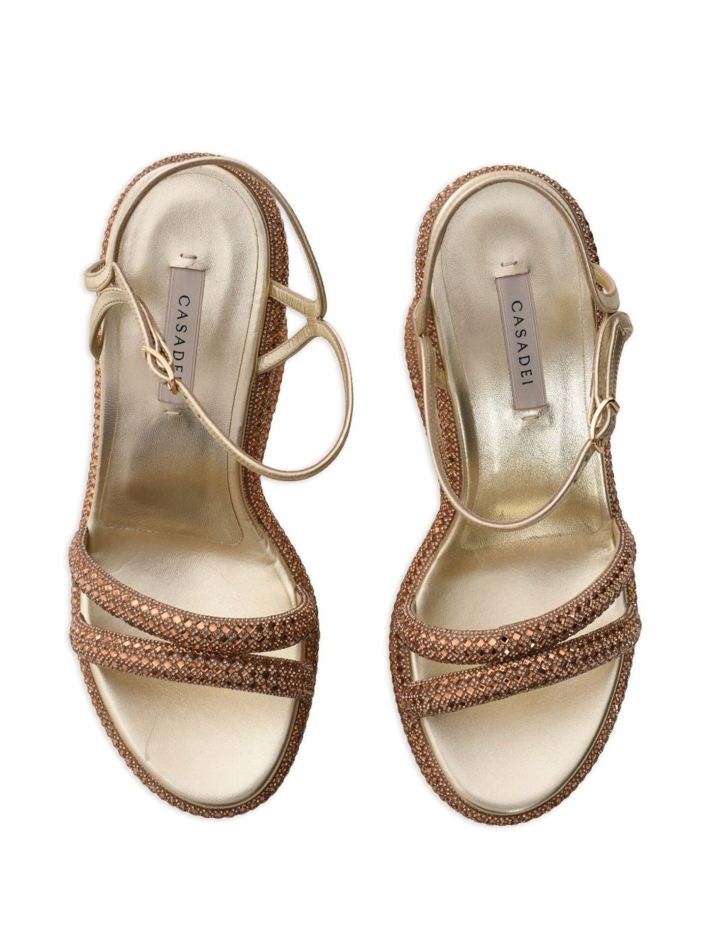 crystal-embellished sandals - 4