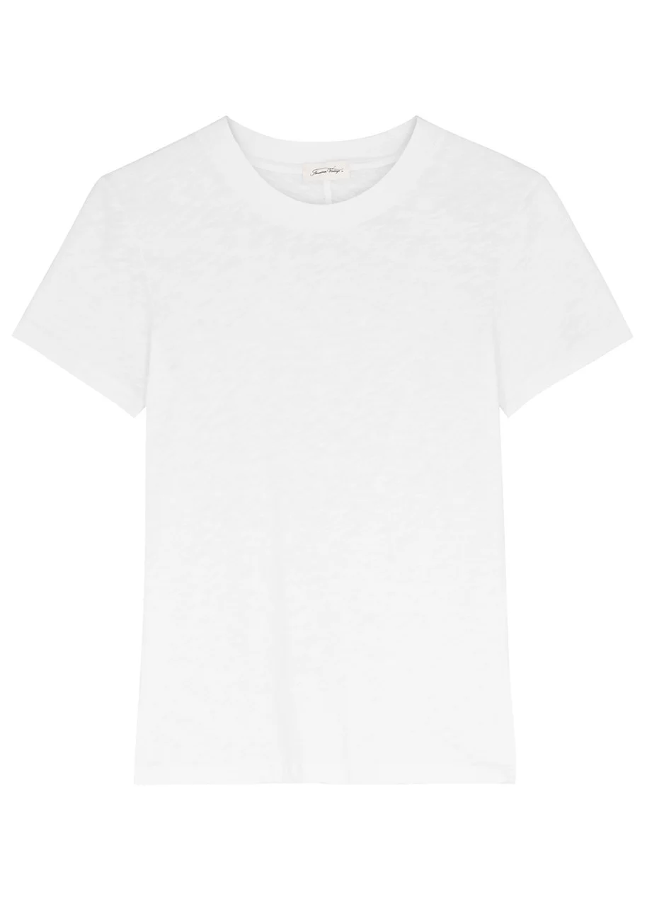 Sonoma white slubbed cotton T-shirt - 1