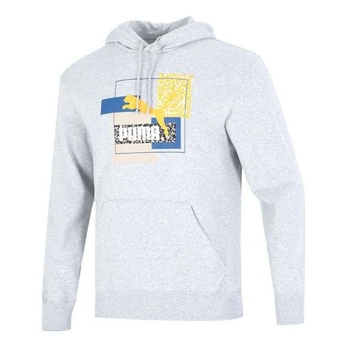 PUMA Brand Love TR Logo Hoodie 'Grey' 537851-04 - 1