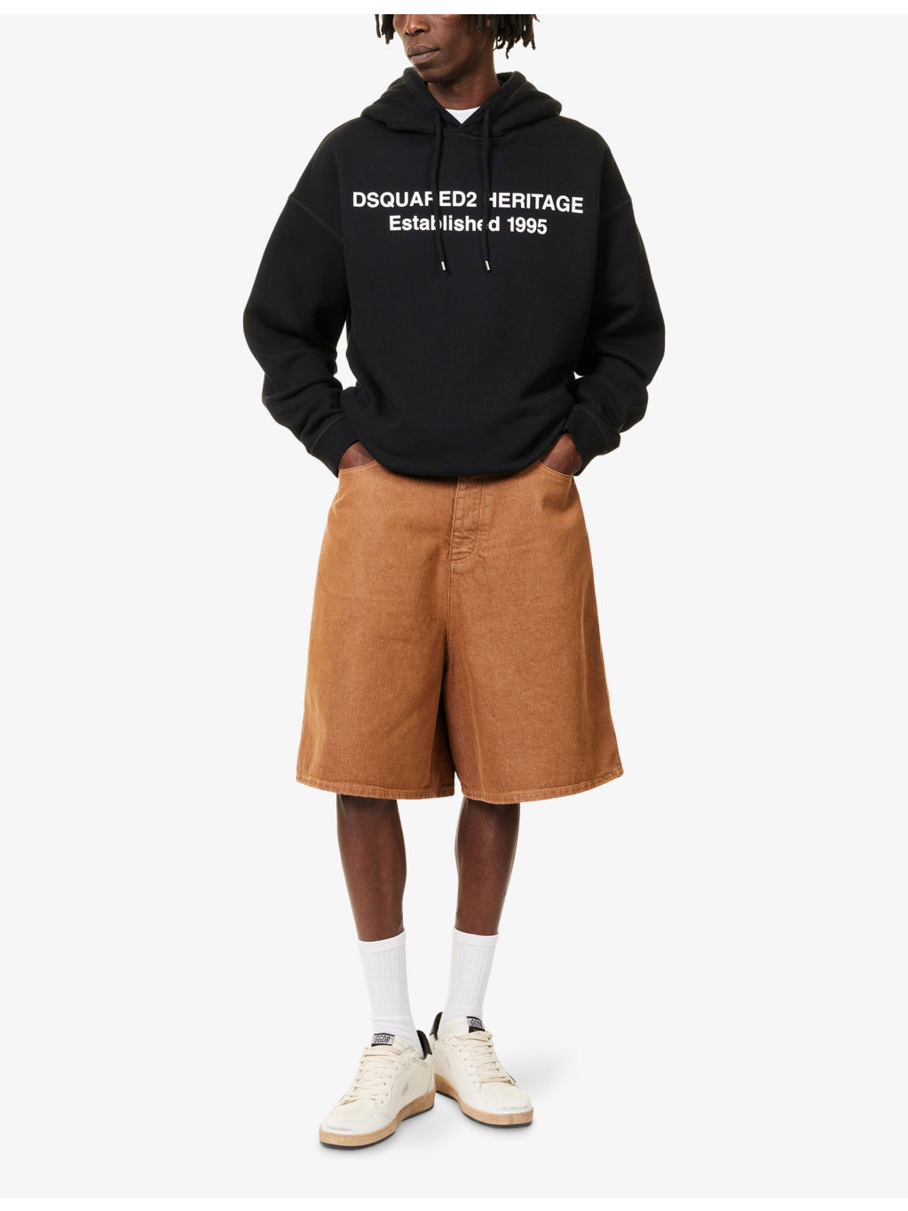 Heritage Text Print Relaxed-Fit Cotton-Jersey Hoody - 2