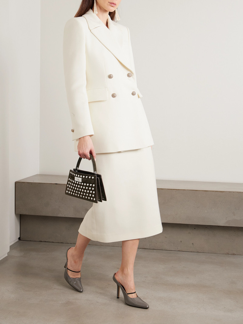 Alessandra Rich Double-breasted Wool Blazer outlook