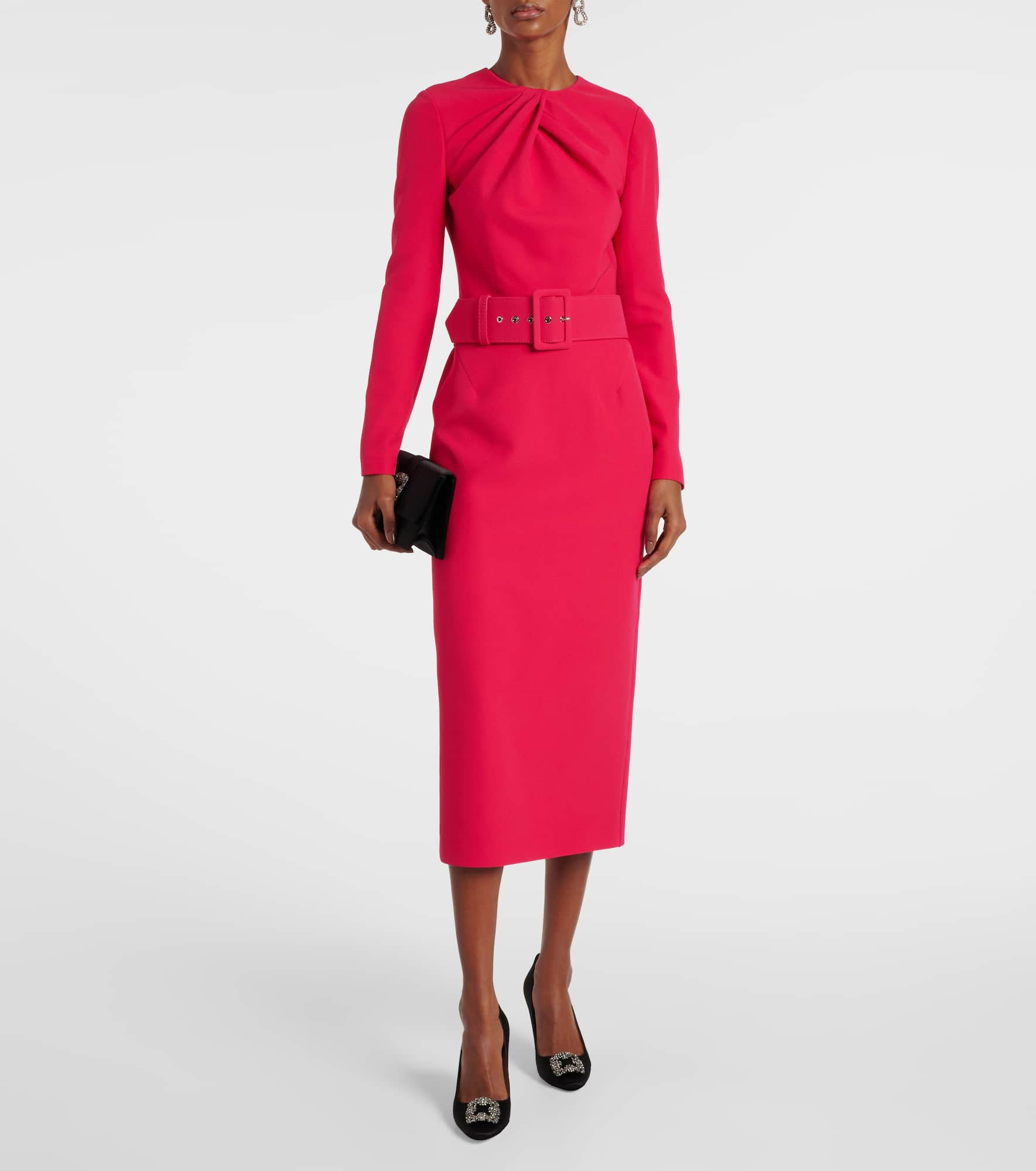 Belted midi dress - 2