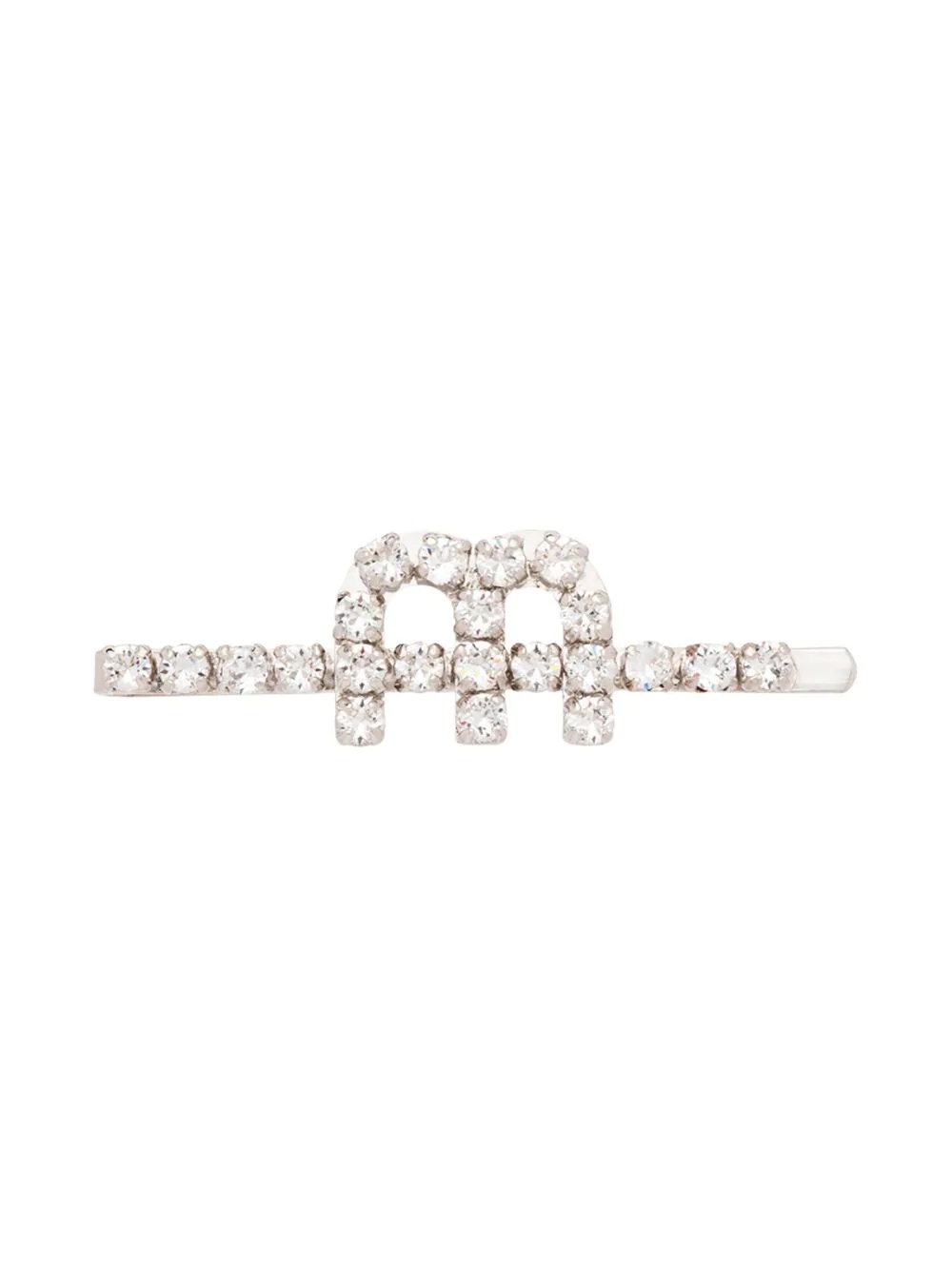 crystal embellished hair clip - 1