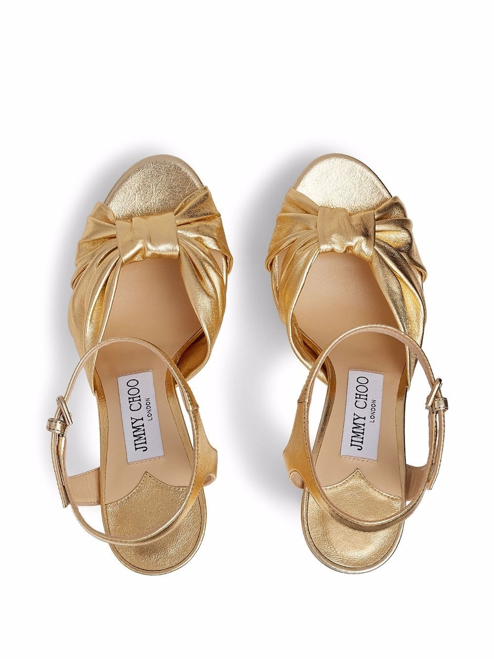 Heloise metallic-effect 120mm sandals - 3
