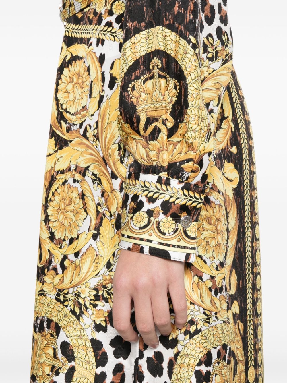 Wild Barocco Foulard shirt dress - 5