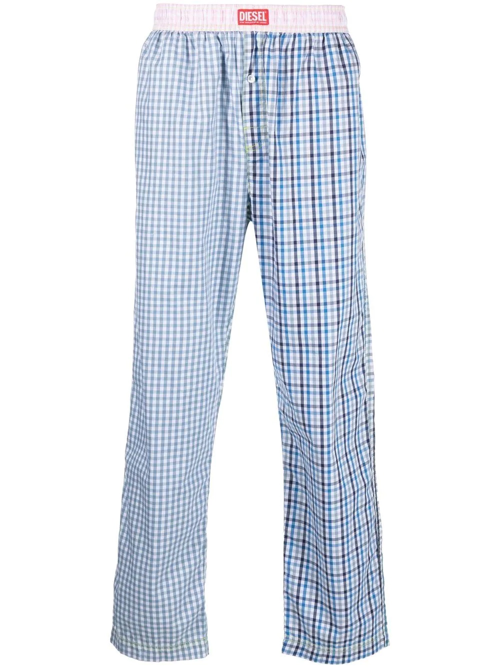 Derik gingham-check cotton pants - 1