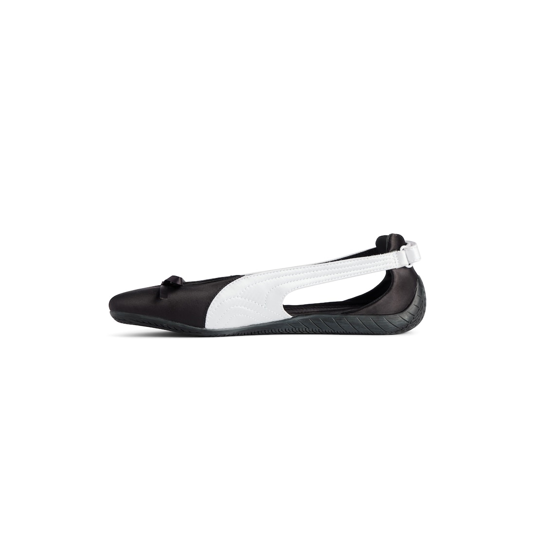 Women's Speedcat Ballet Satin Balenciaga in Black/white - 4