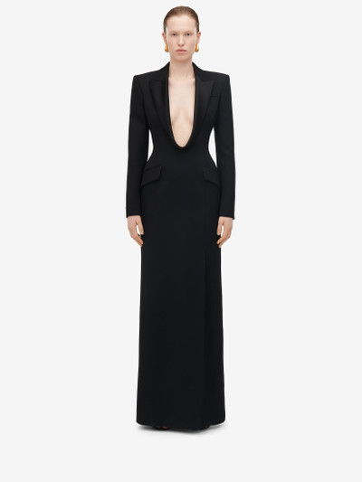Alexander McQueen Women's Long Jacket Dress in Black outlook