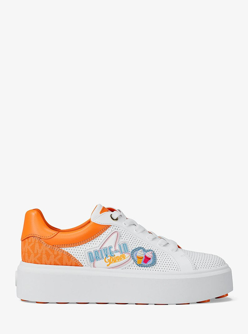 Romey Embellished Mixed-Media Sneaker 1