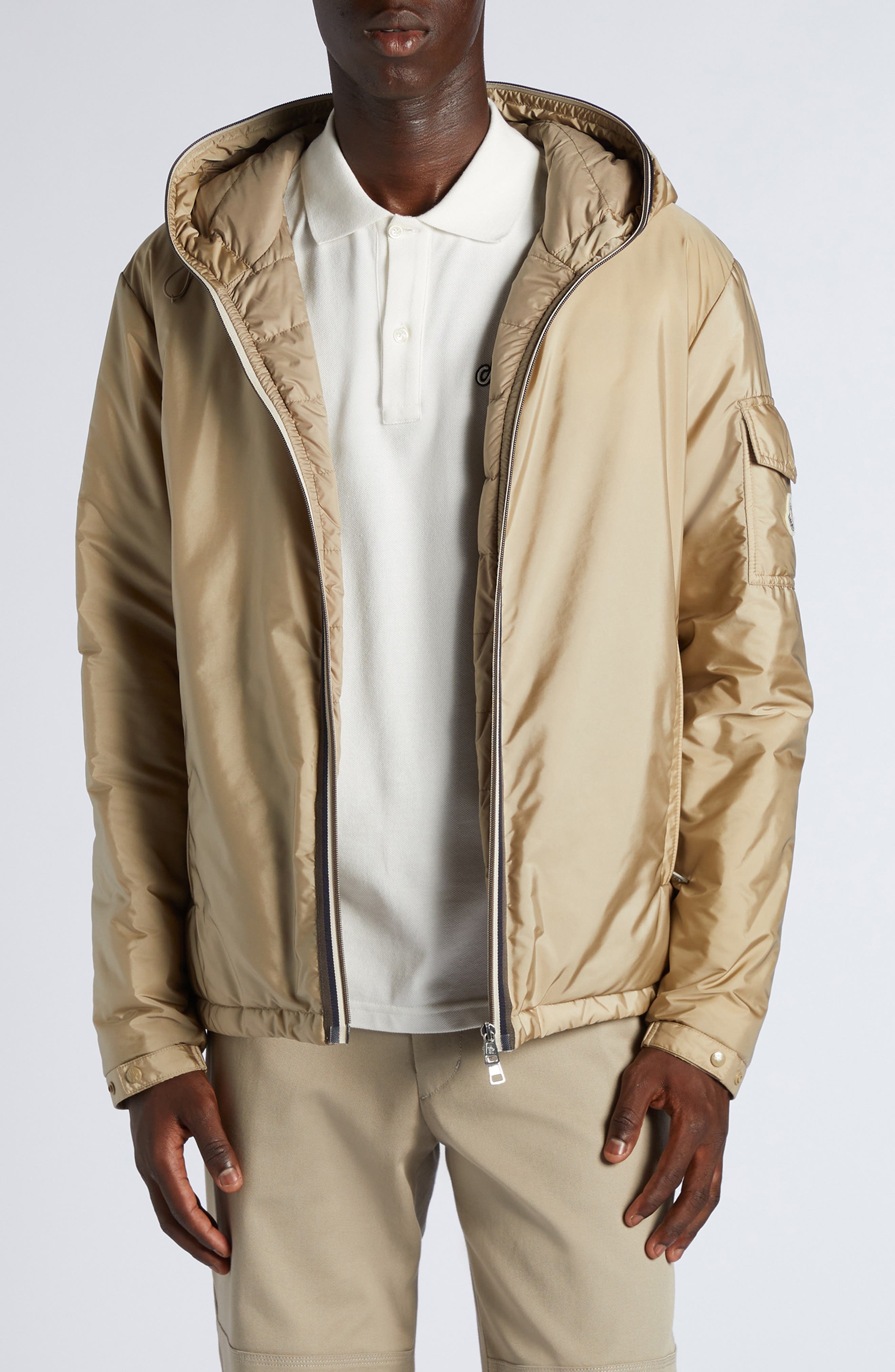Moncler Evettes Down Jacket in Sand at Nordstrom - 1