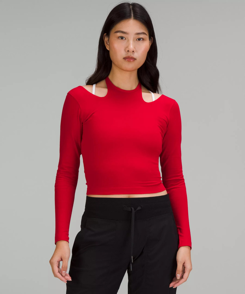 Lunar New Year Halter Neck Long Sleeve Shirt 1