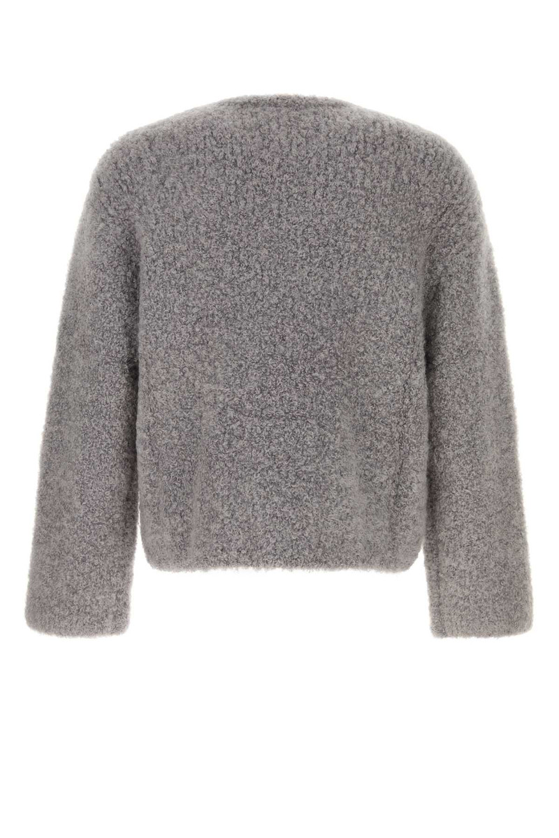 Séfr Grey Stretch Mohair Blend Jermaine Sweater Fuzzybouclé Maglieria outlook