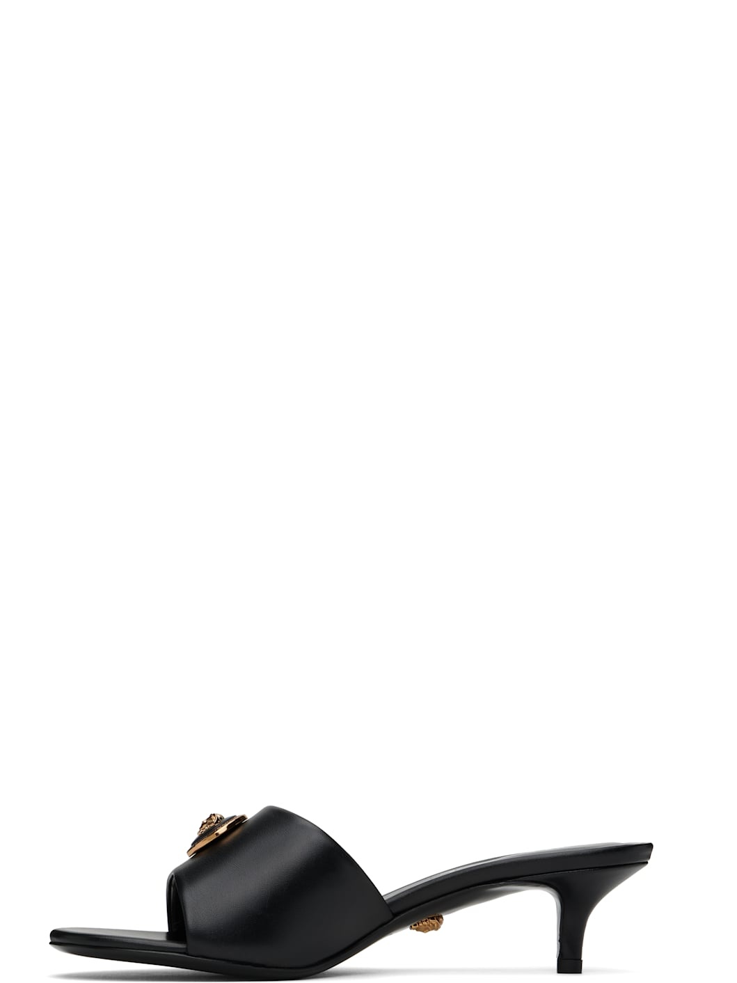 Black Alia 45 mm Heeled Sandals - 3