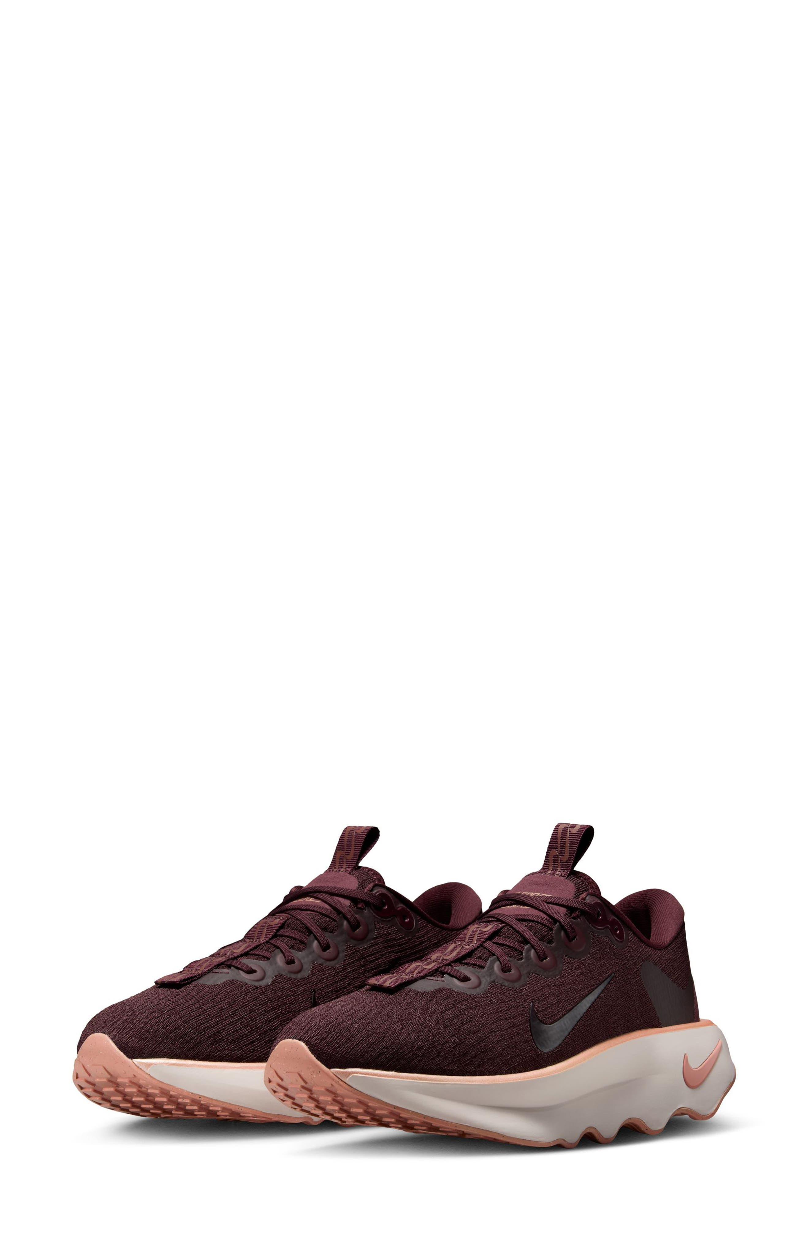 Nike Motiva Road Runner Walking Shoe in Burgundy Crush/Red Sepia at Nordstrom - 1