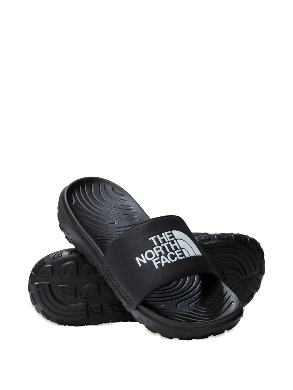 Never Stop logo-embossed textured slides - 3