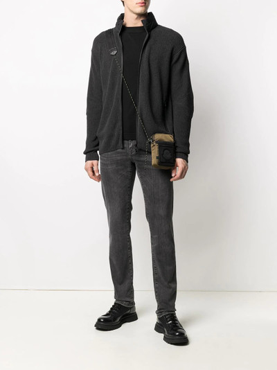 Moncler ribbed-knit zip jumper outlook