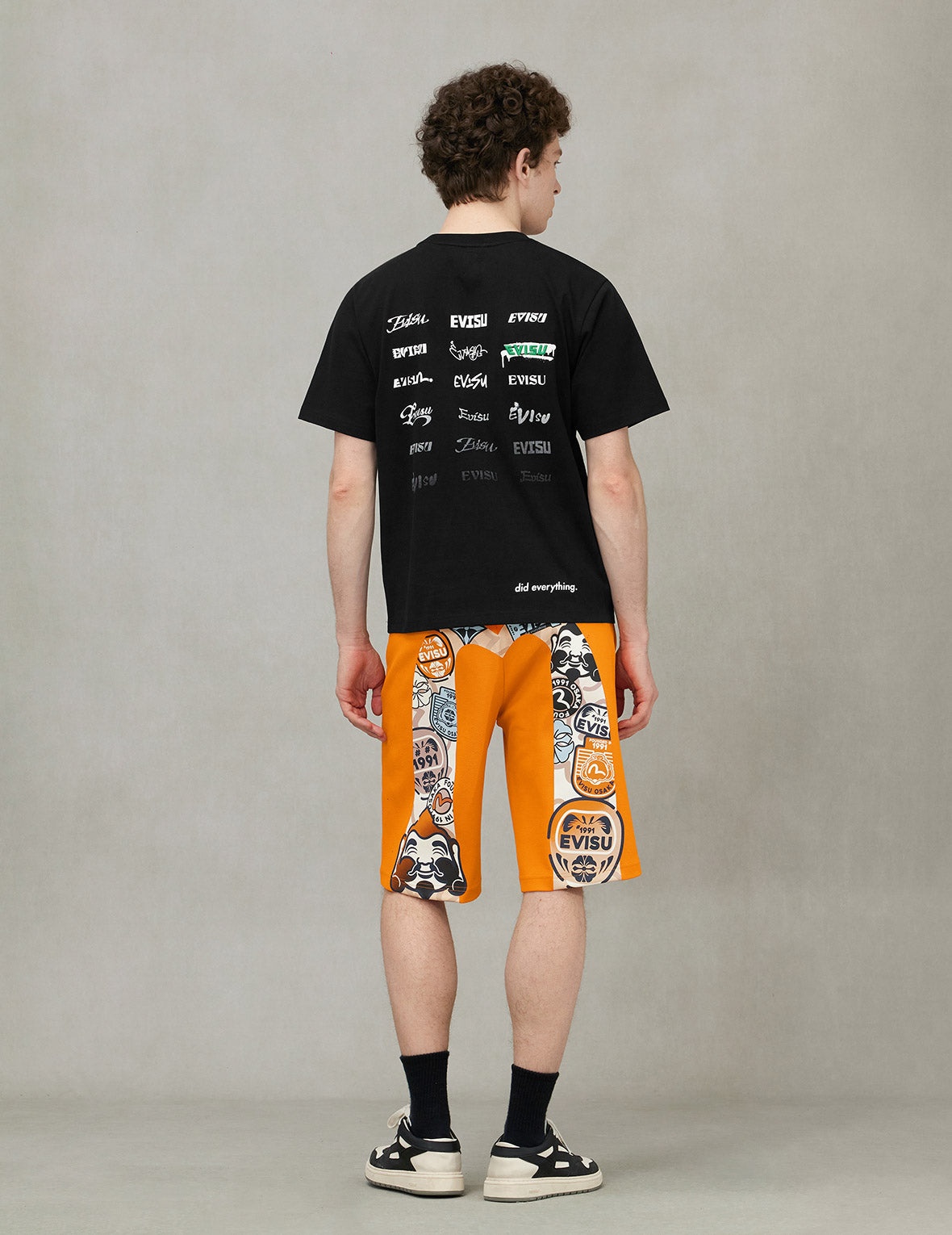 EVISU and Godhead Daicock Print Regular Fit Sweatshorts - 4