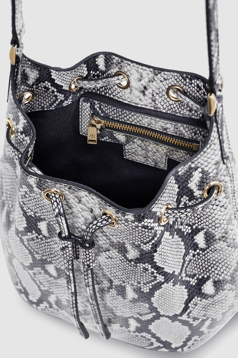 Mini Alana Bucket Bag - Python 5