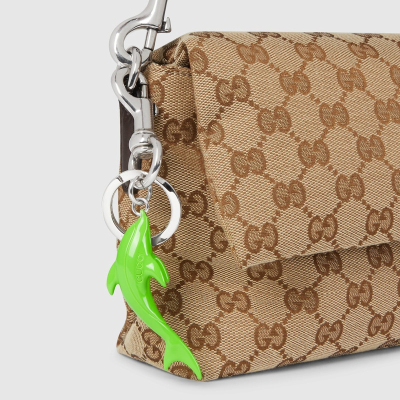 Engraved dolphin keychain charm 3