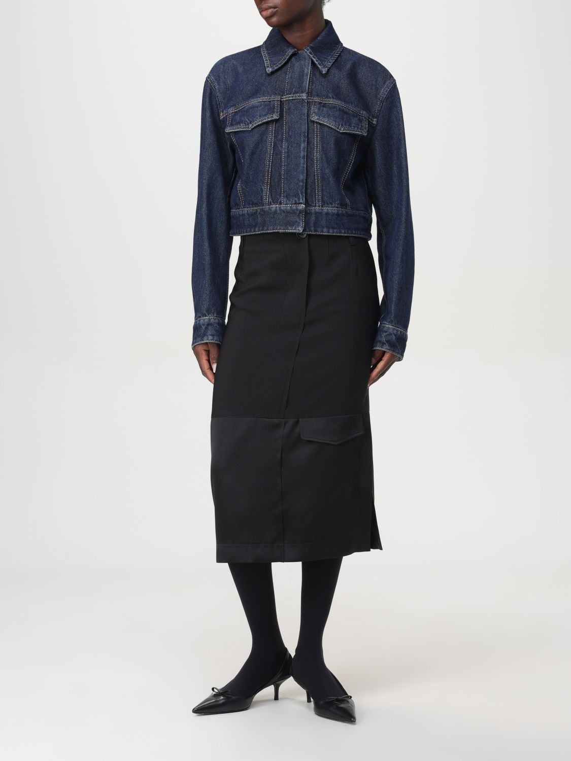 【送料&関税込】SportMax Denim Bormio Jacket Sportmax BORMIO Short denim jacket | REVERSIBLE