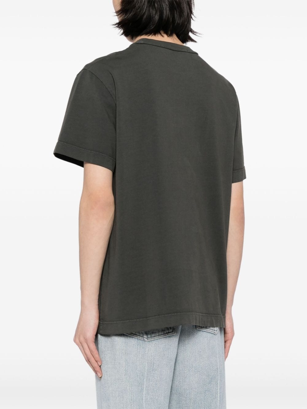 logo-embossed crew neck T-shirt - 5