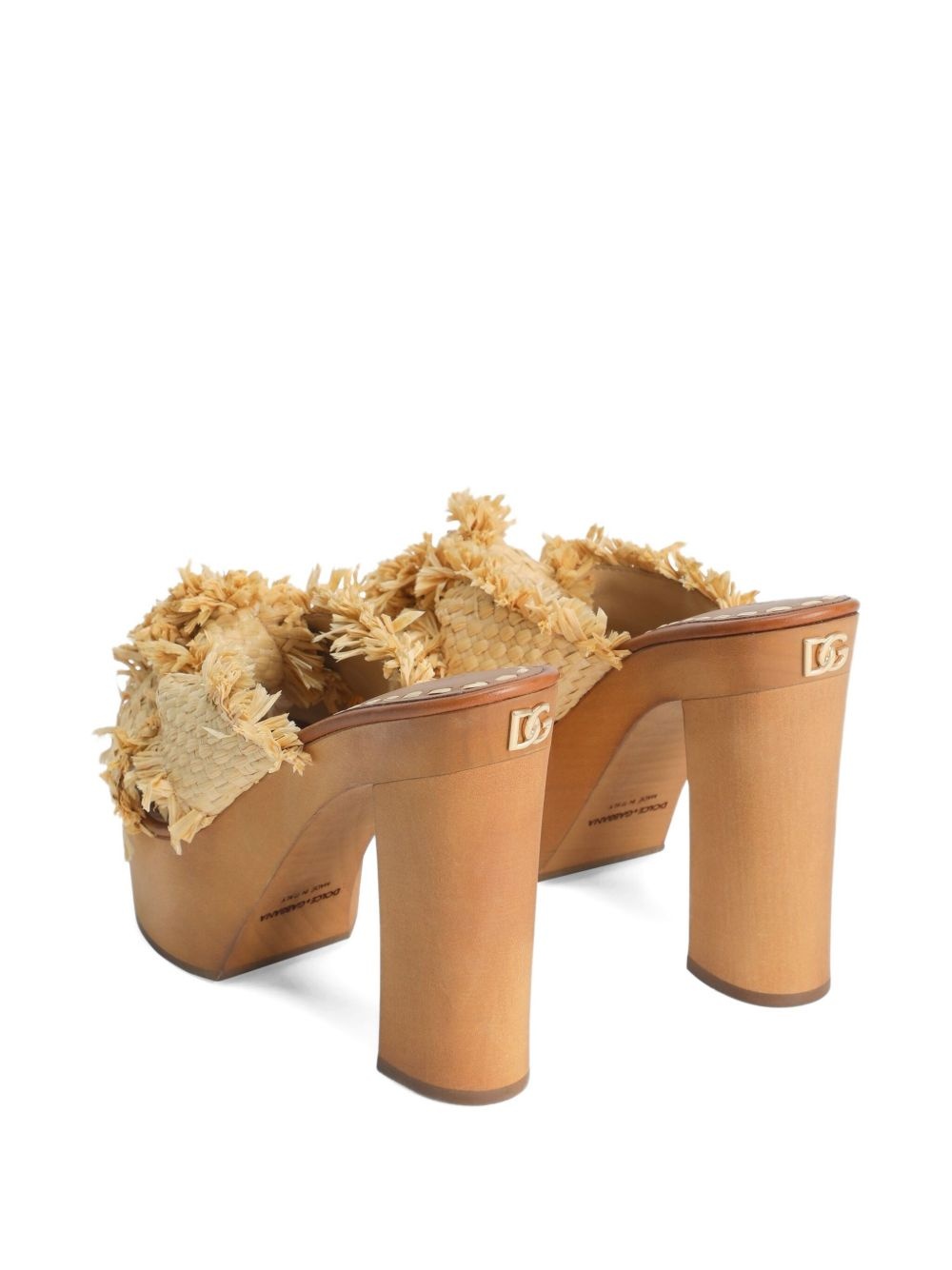 130mm frayed-detail sandals - 3