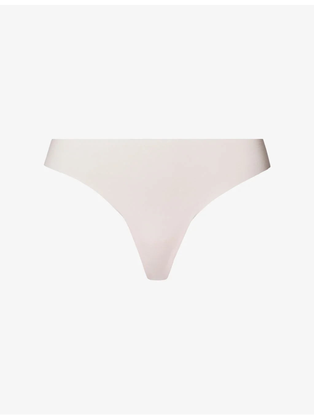 Invisible Mid-Rise Stretch-Cotton Thong - 1