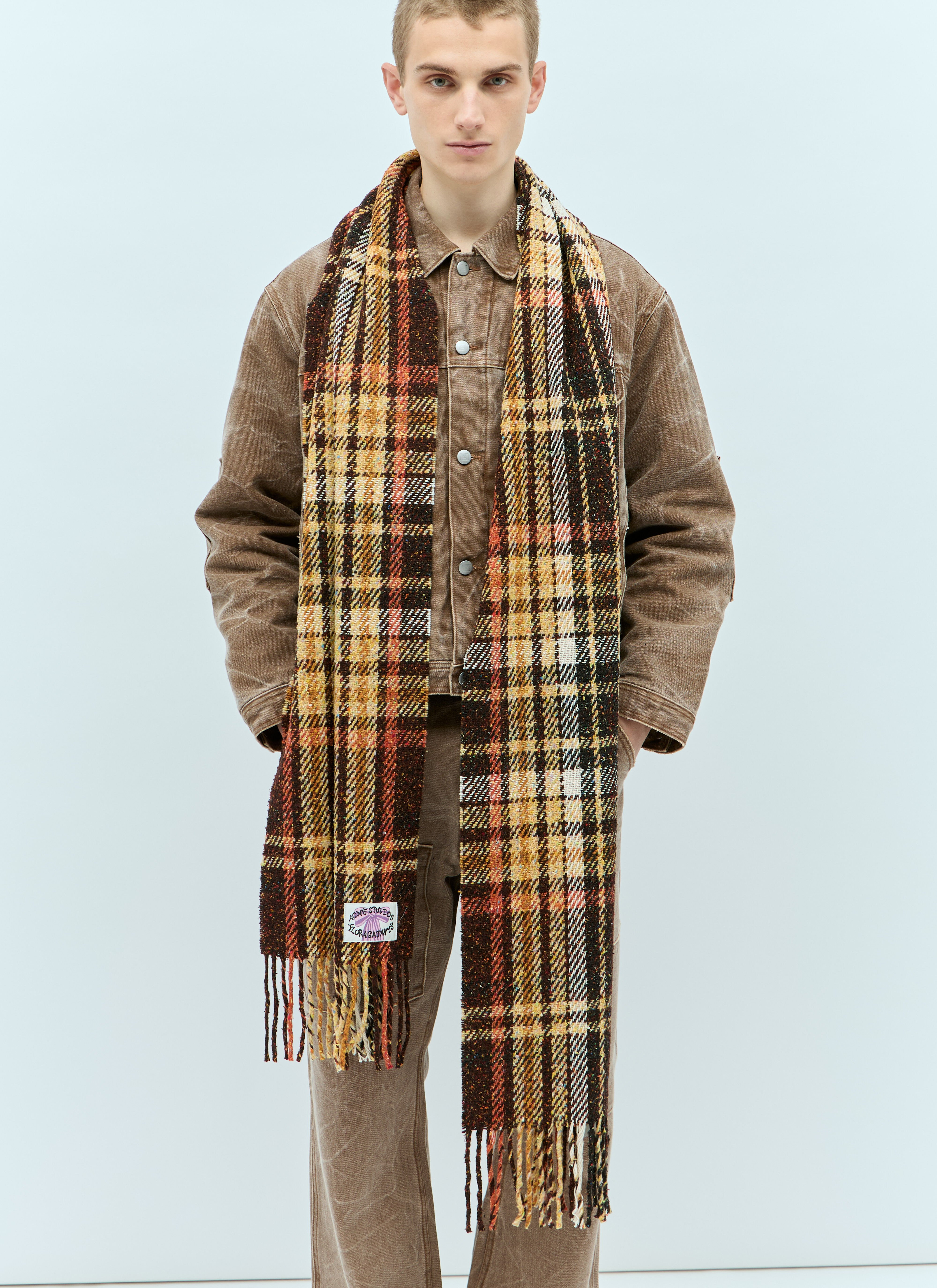 Plaid Fringe Scarf - 2