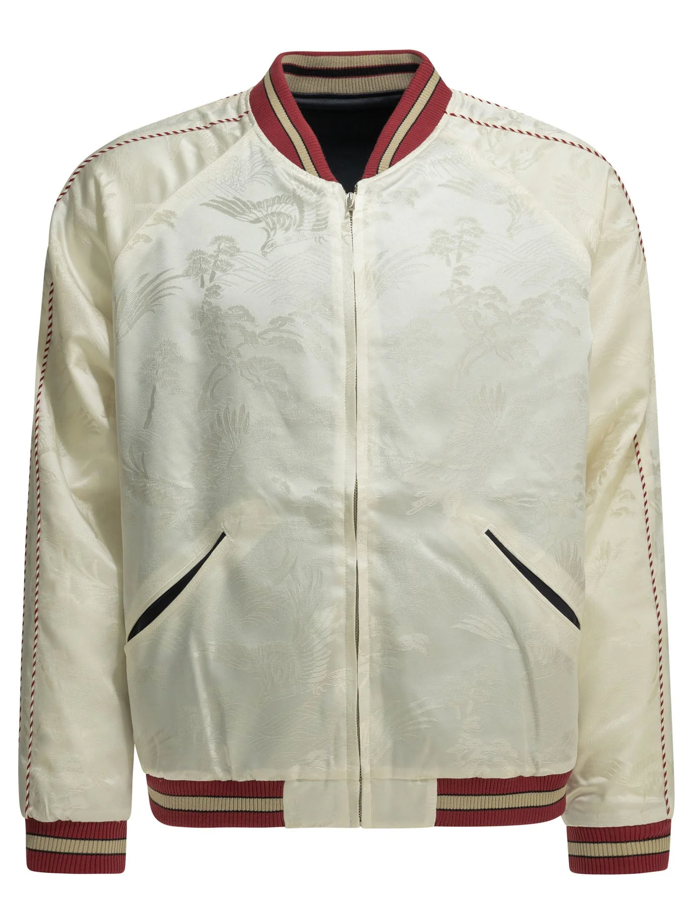 Beams Plus Oriental Reversible Bomber Jacket - 1