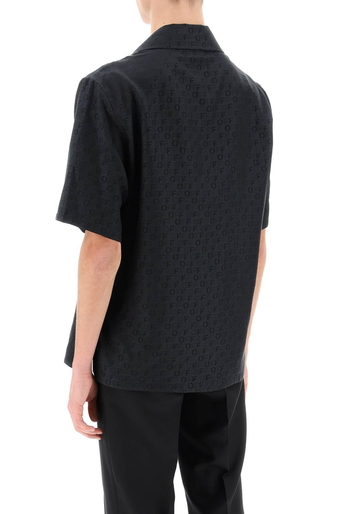 OFF-WHITE - Holiday bowling shirt with OFF pattern - 4