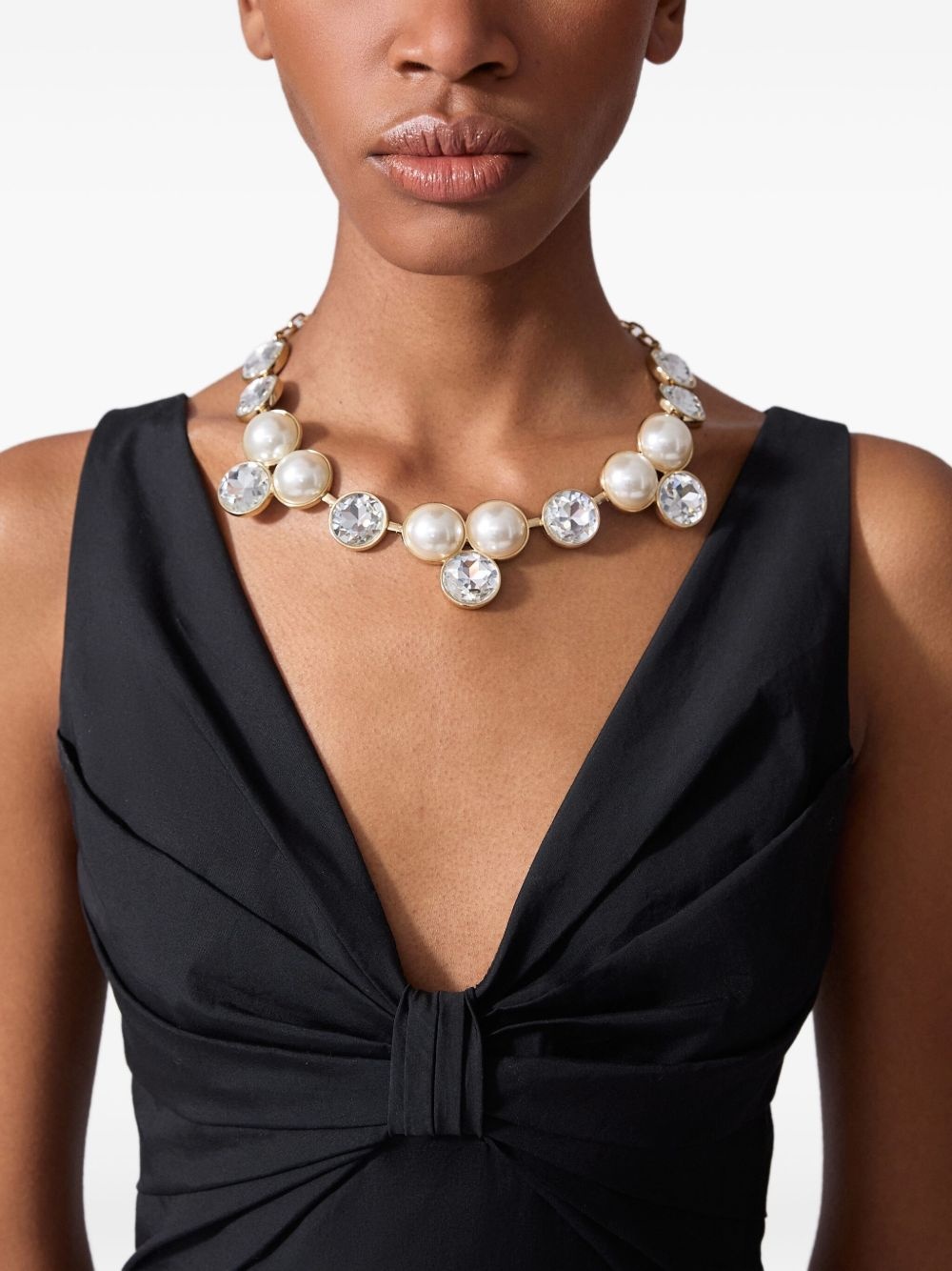 pearl and crystal necklace - 2