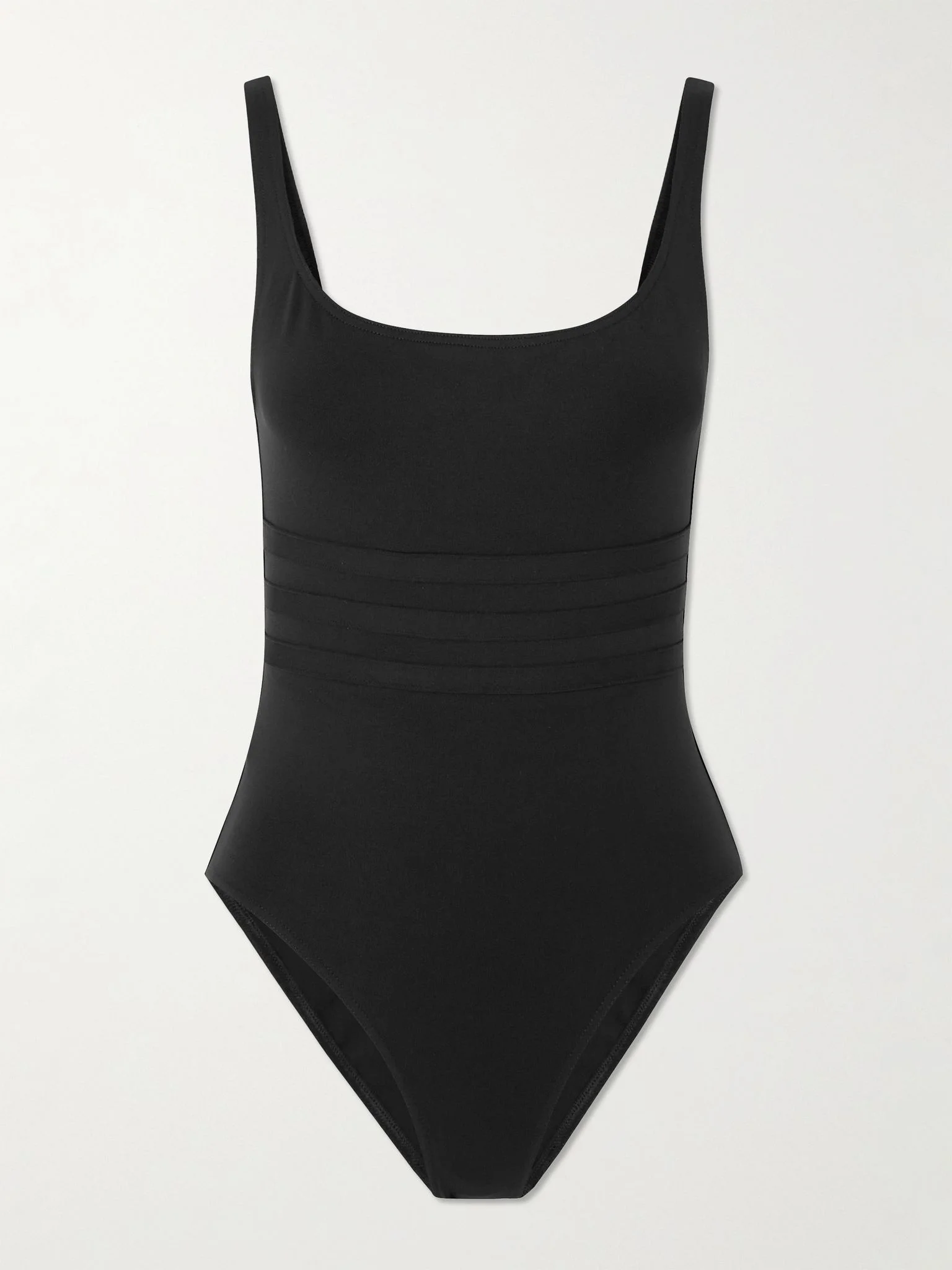 Les Essentiels Asia paneled swimsuit Black - 1