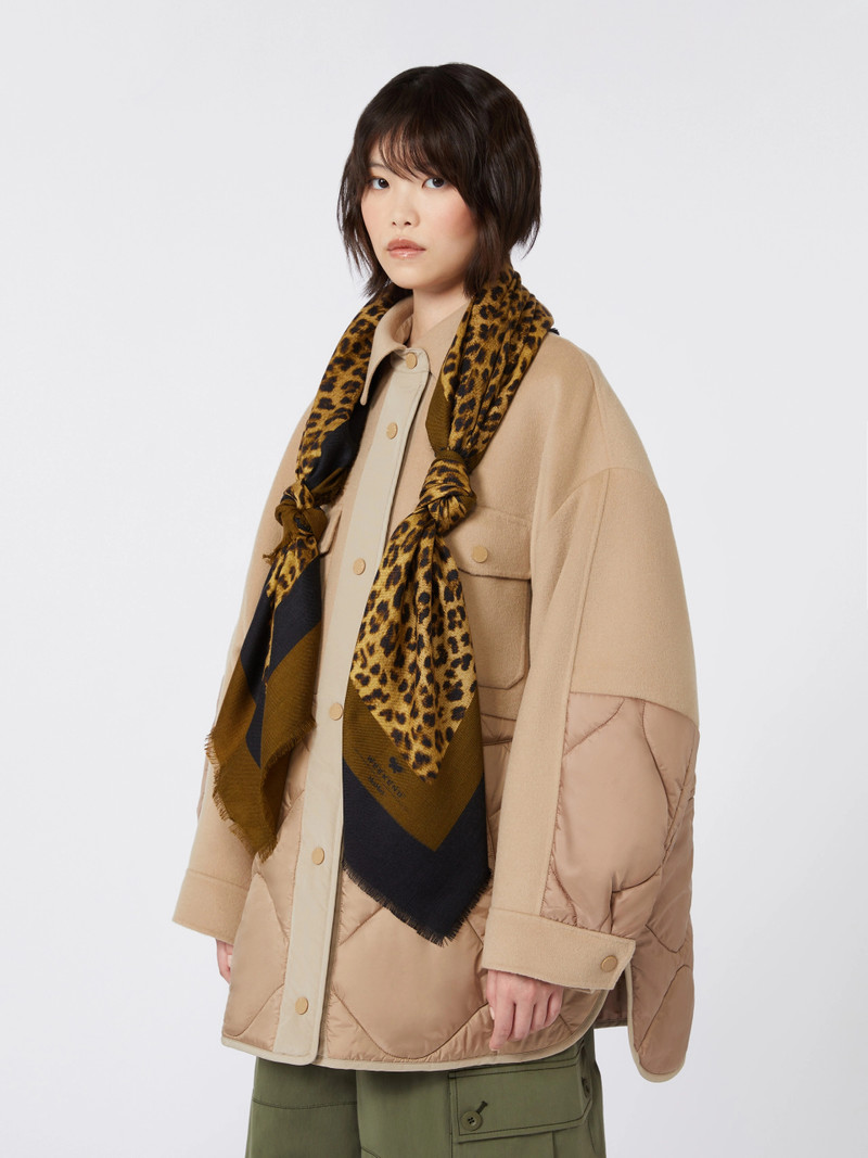 EDUCATA Wool and silk stole - BLACK 4