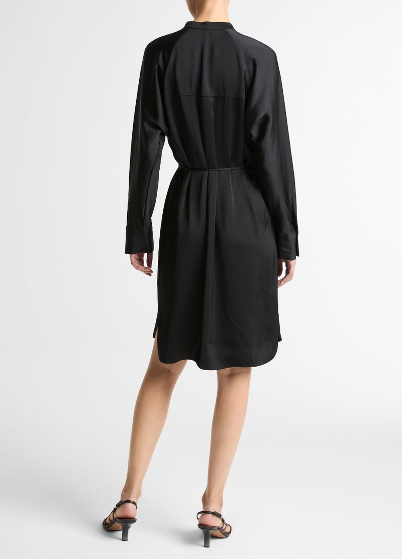 Vince Matte Satin Band-Collar Dress outlook