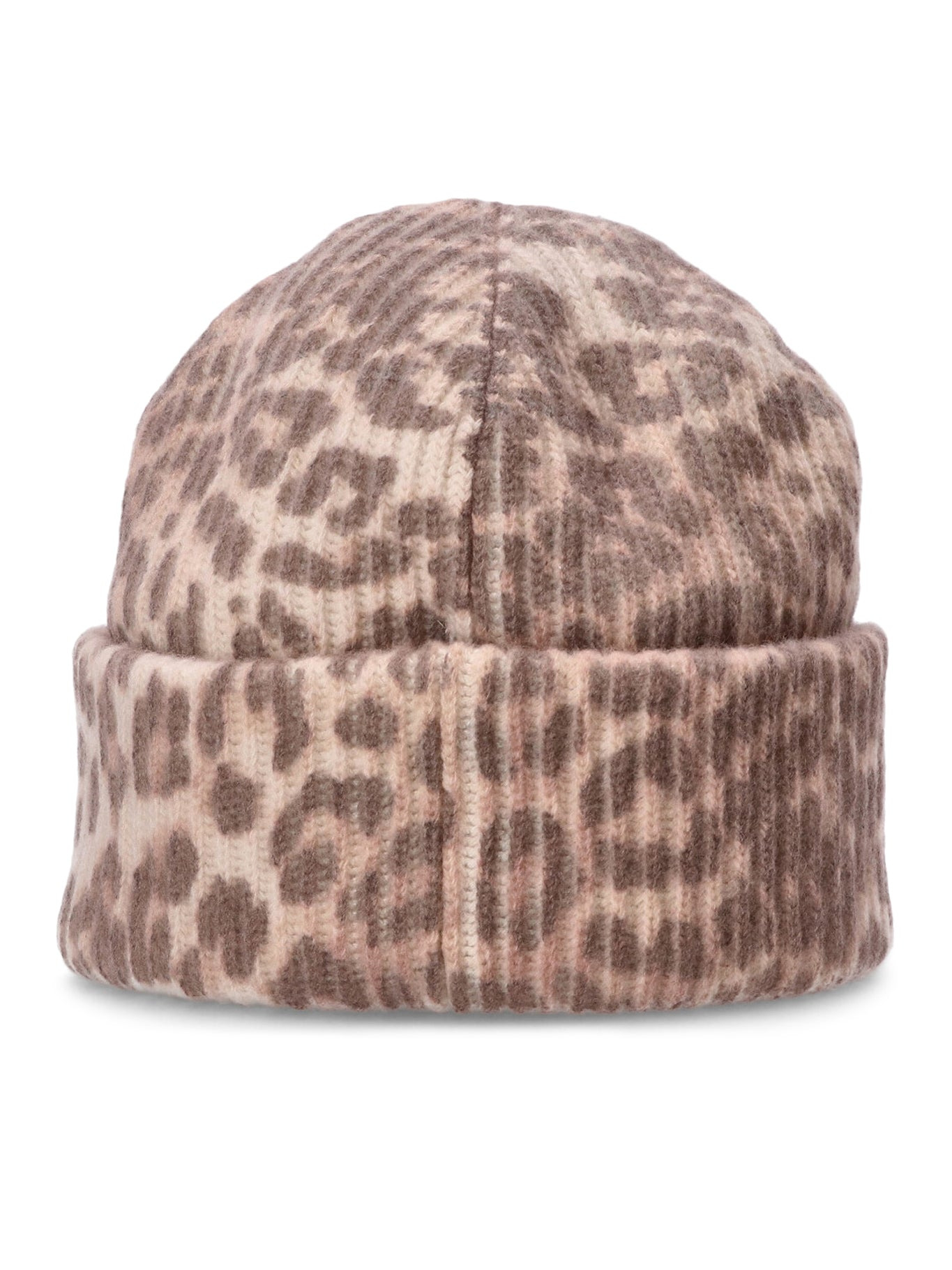 GRAPHIC WOOL MIX PRINTED LEOPARD BEANIE - 2