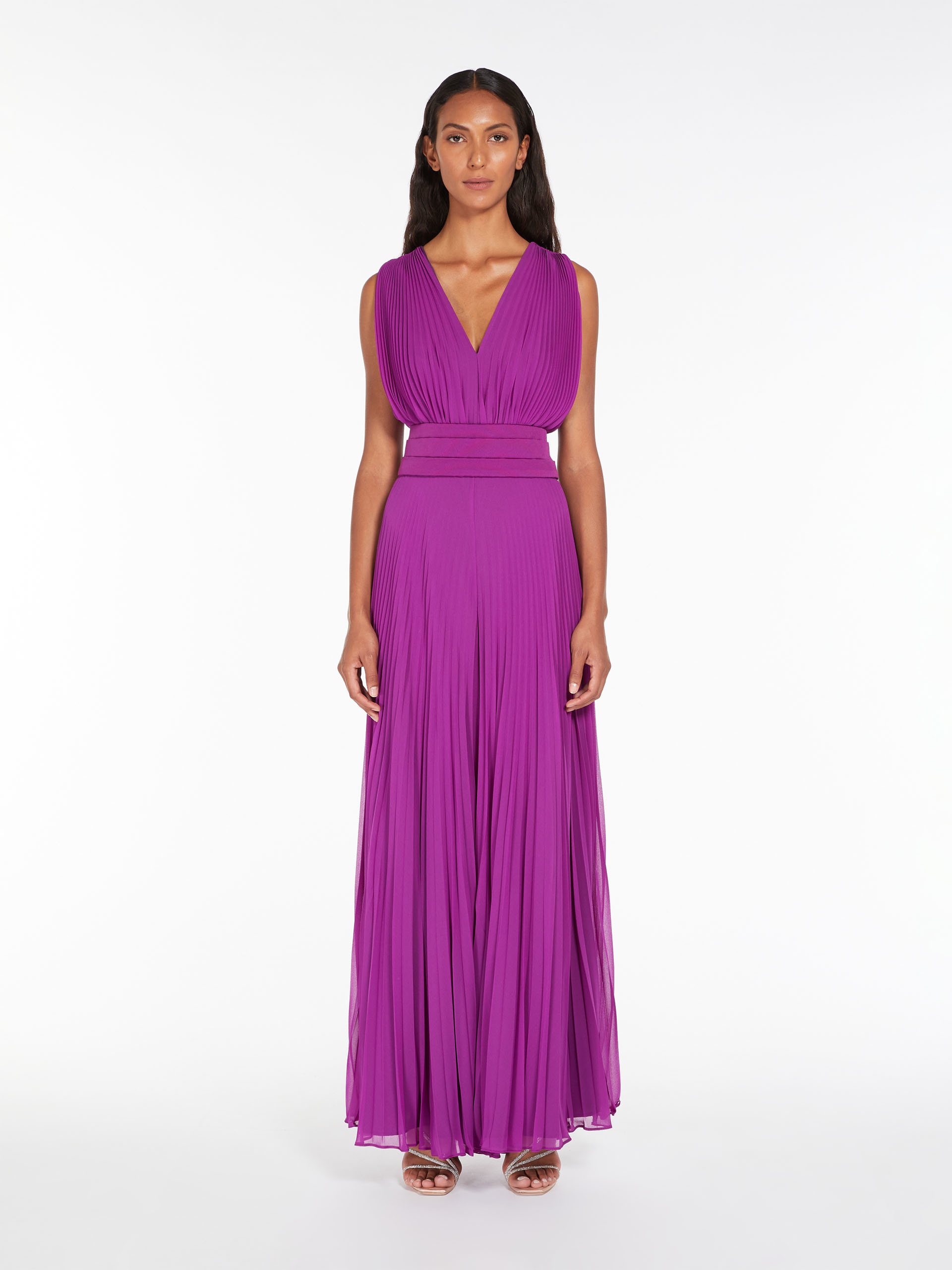 GENNARO Tuxedo jumpsuit in georgette sablé - 3