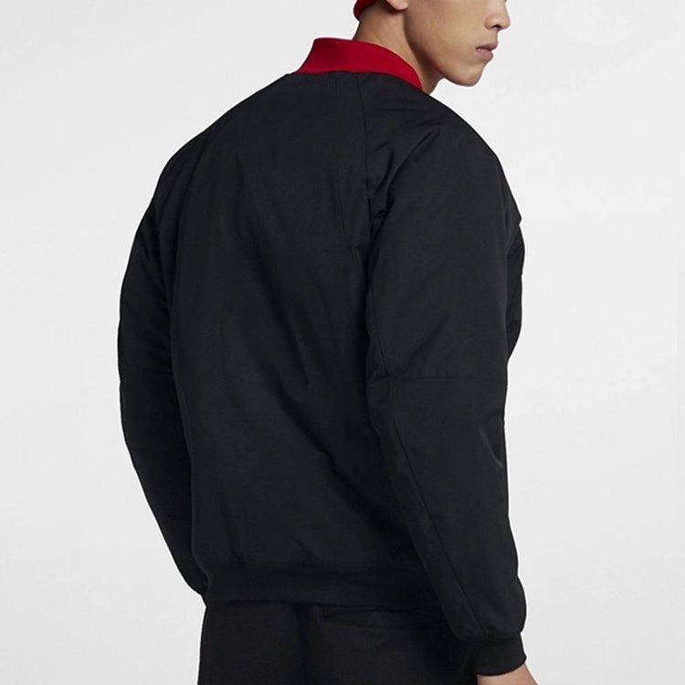 Air Jordan CNY Chinese New Year MA-1 Jacket 'Black Red' CD9046-010 - 4