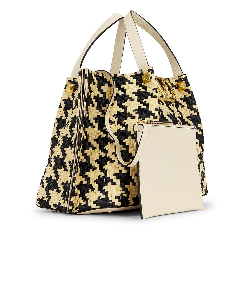 V Logo Signature Medium Tote Bag - 4