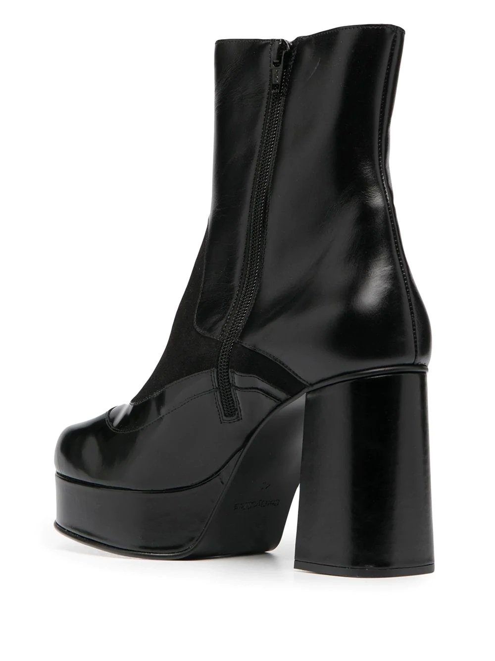 platform-sole ankle boots - 3