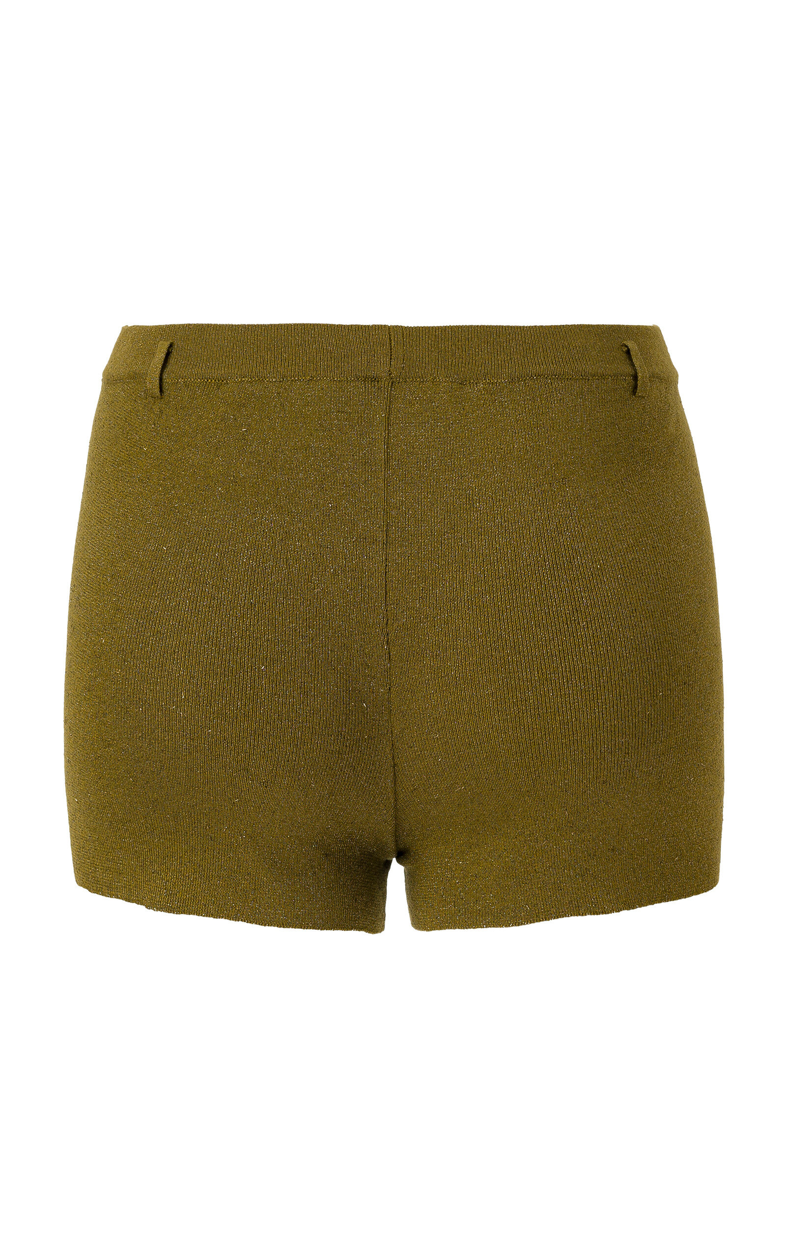 Sou Metallic Knit Shorts khaki - 5