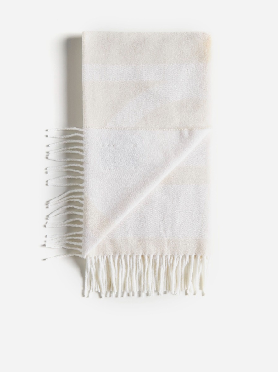 Monogram jacquard wool scarf - 2