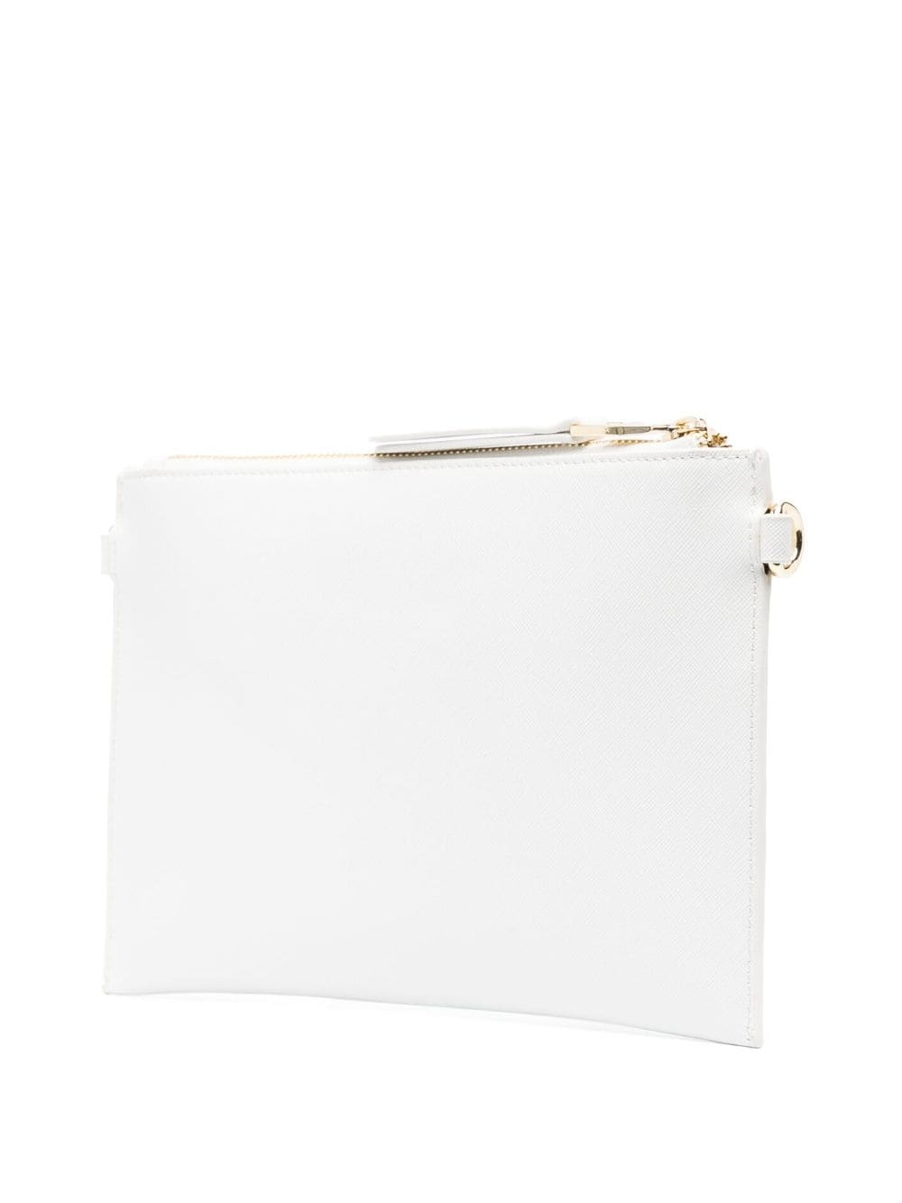 logo-plaque clutch bag - 3