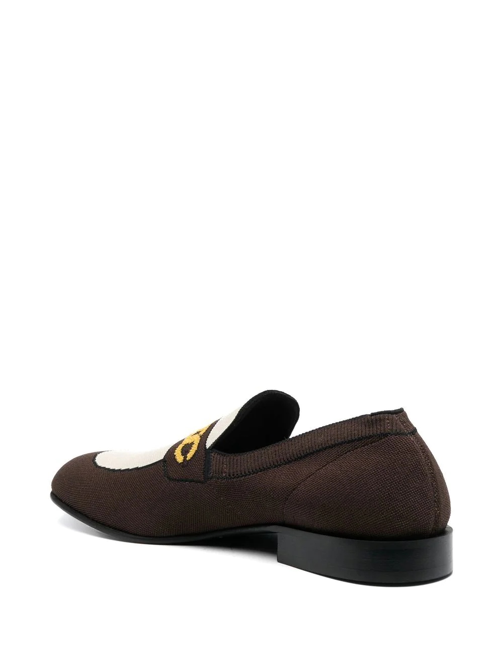 sock-style chain-print loafers - 3
