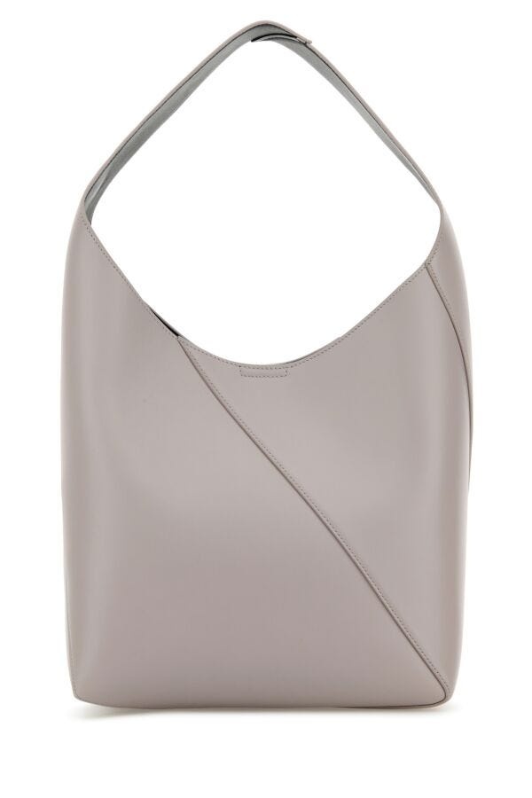 Light grey leather medium Vertigo shoulder bag - 3