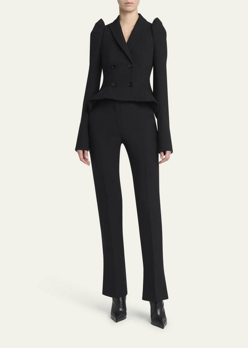 Alexander McQueen Wool-Silk Flare Trousers outlook