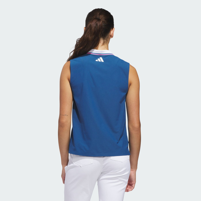 Beyond The Course Twistknit Sleeveless Polo Shirt 3