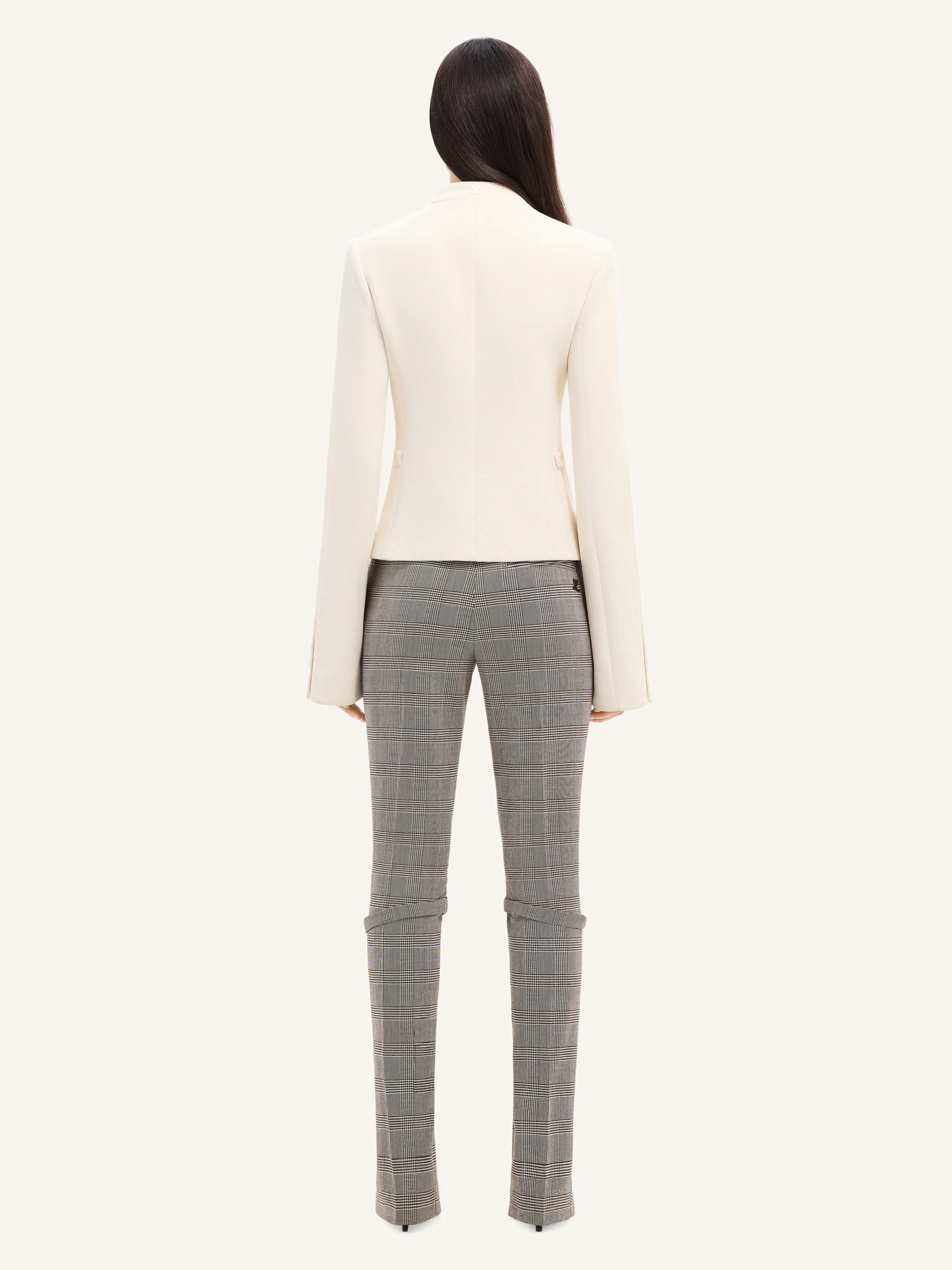OFFICER COLLAR HERITAGE CREPE TAILORED JACKET - 4